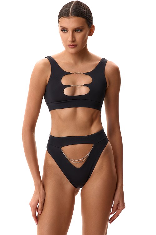 Плавки Too Chainy Leather Black