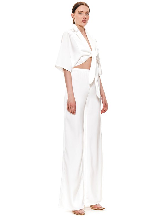 Брюки из атласа