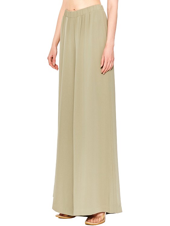 Брюки широкие на резинке