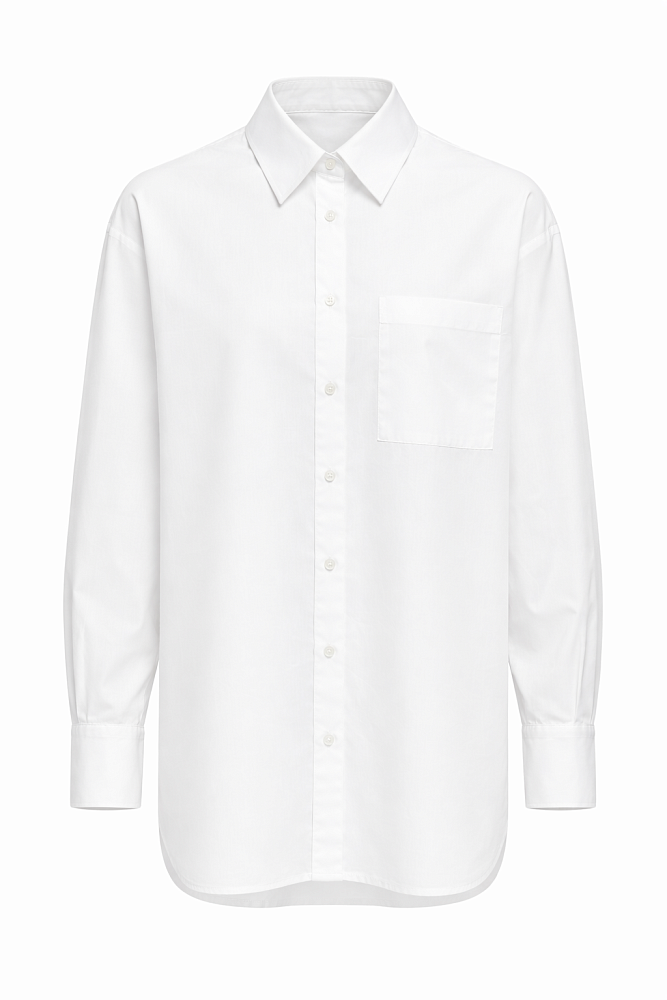 Рубашка оверсайз с большим карманом