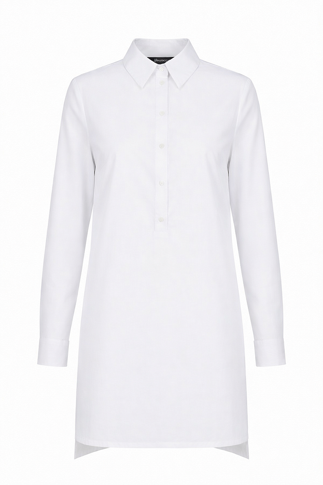 Рубашка разноуровневая удлиненная