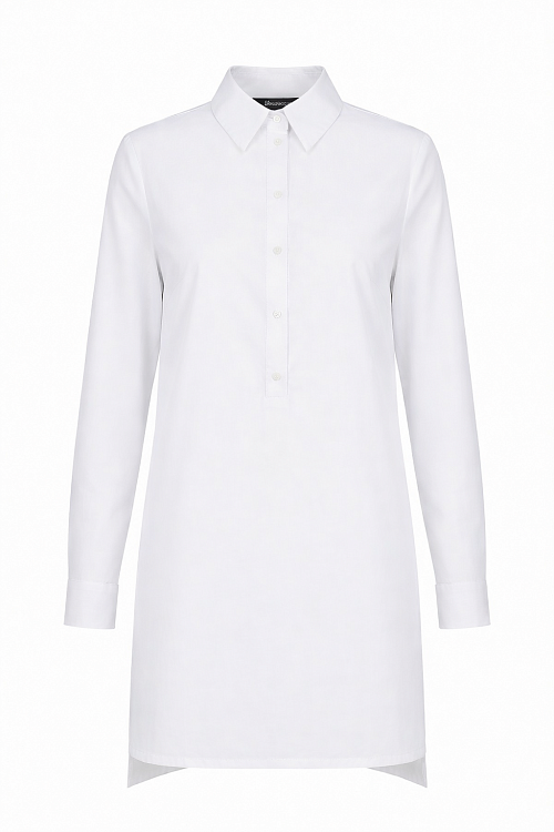 Рубашка разноуровневая удлиненная