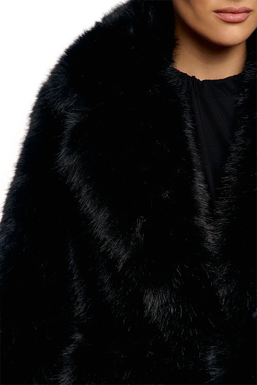 Шуба удлинённая с поясом