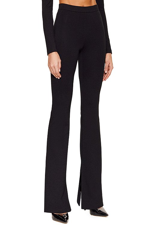 Брюки клеш трикотажные