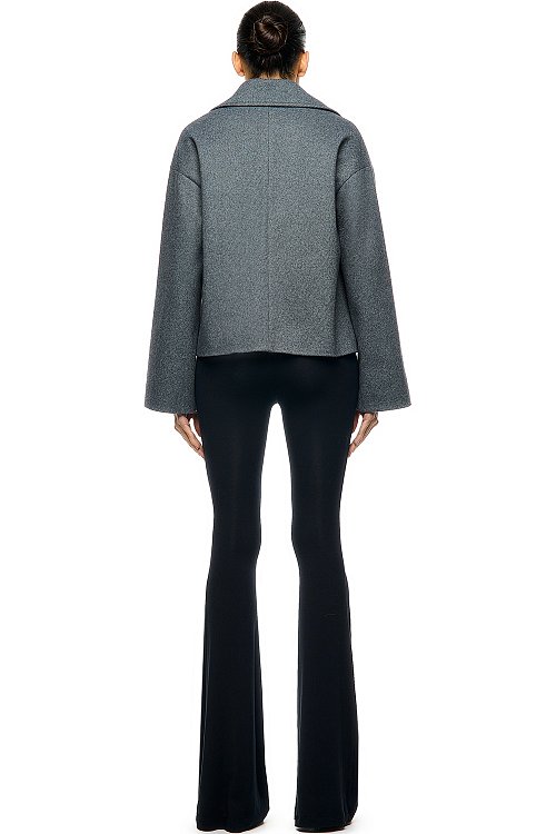 Полупальто двубортное