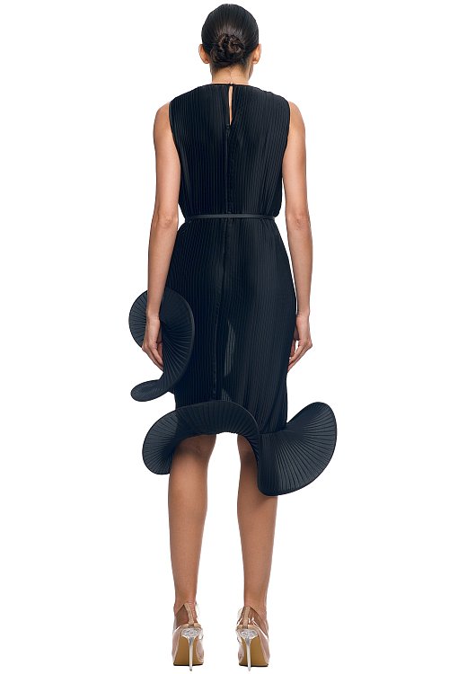 Платье Плиссе с Воланом