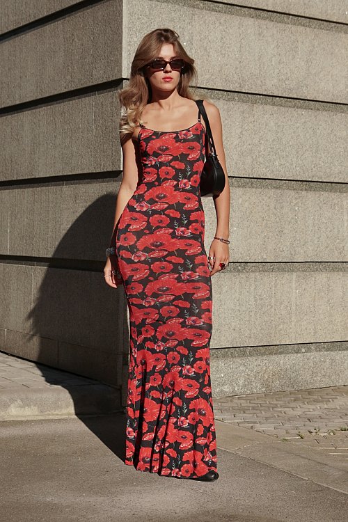 ПЛАТЬЕ ИЗ СЕТКИ С ОТКРЫТОЙ СПИНОЙ «WILD FLOWER»