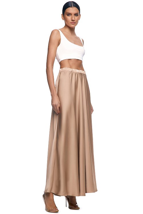 Юбка-полусолнце макси