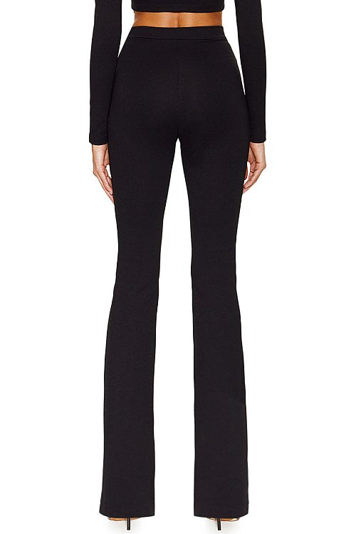 Брюки клеш трикотажные