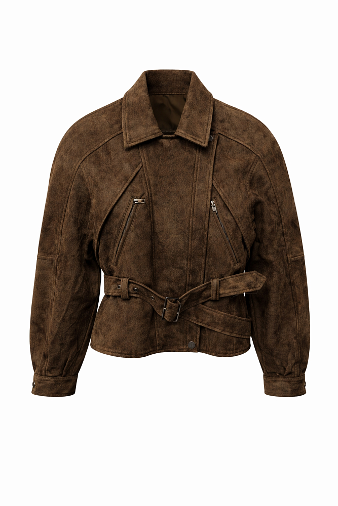 Жакет из искусственной замши