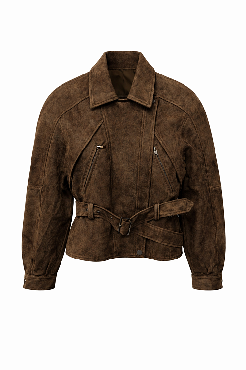 Жакет из искусственной замши