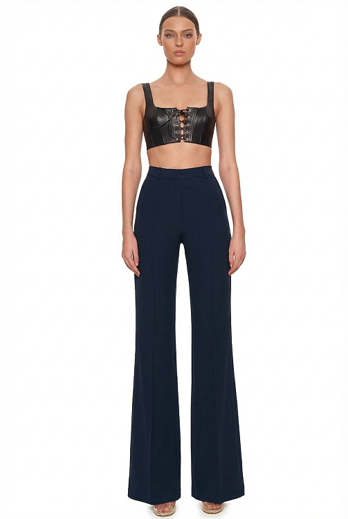 Брюки прямые с разрезами