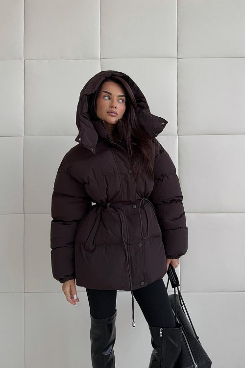 Пуховик приталенный