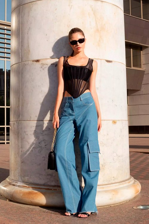 LIME Корсетный топ